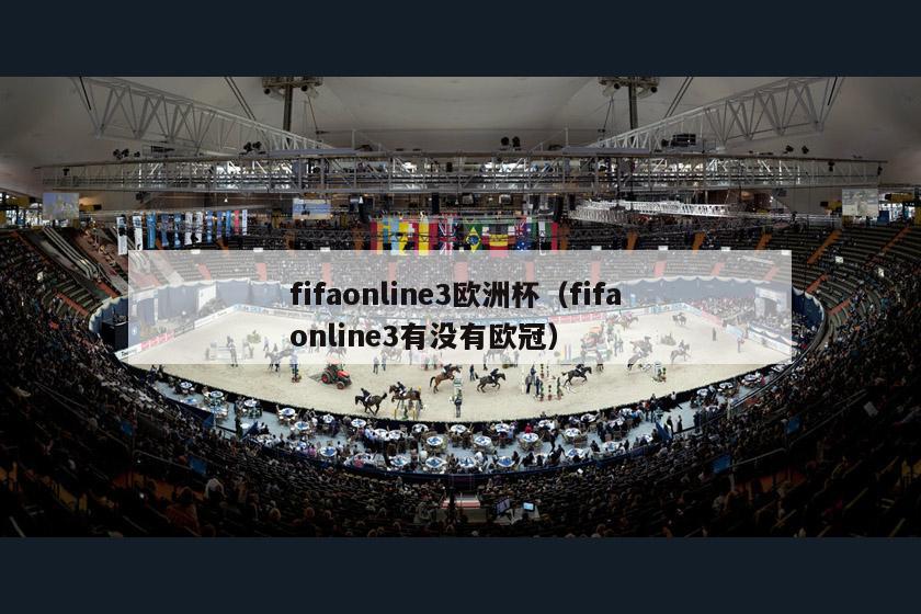 fifaonline3欧洲杯（fifa online3有没有欧冠）