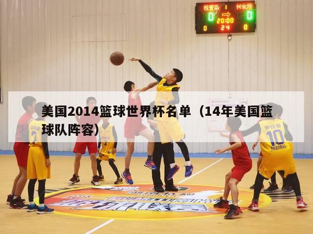 美国2014篮球世界杯名单（14年美国篮球队阵容）